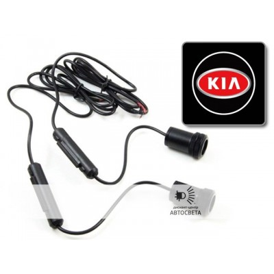 Проекция на двери с эмблемой KIA
